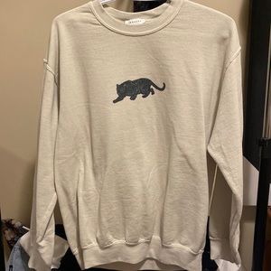 Top shop Sweatshirt with leopard graphic